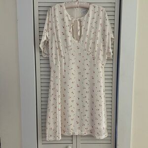 Love Whit by Whitney Porter White Ditzy Floral Dress